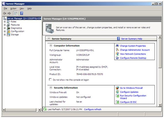 How to install iis 7 on windows server 2008